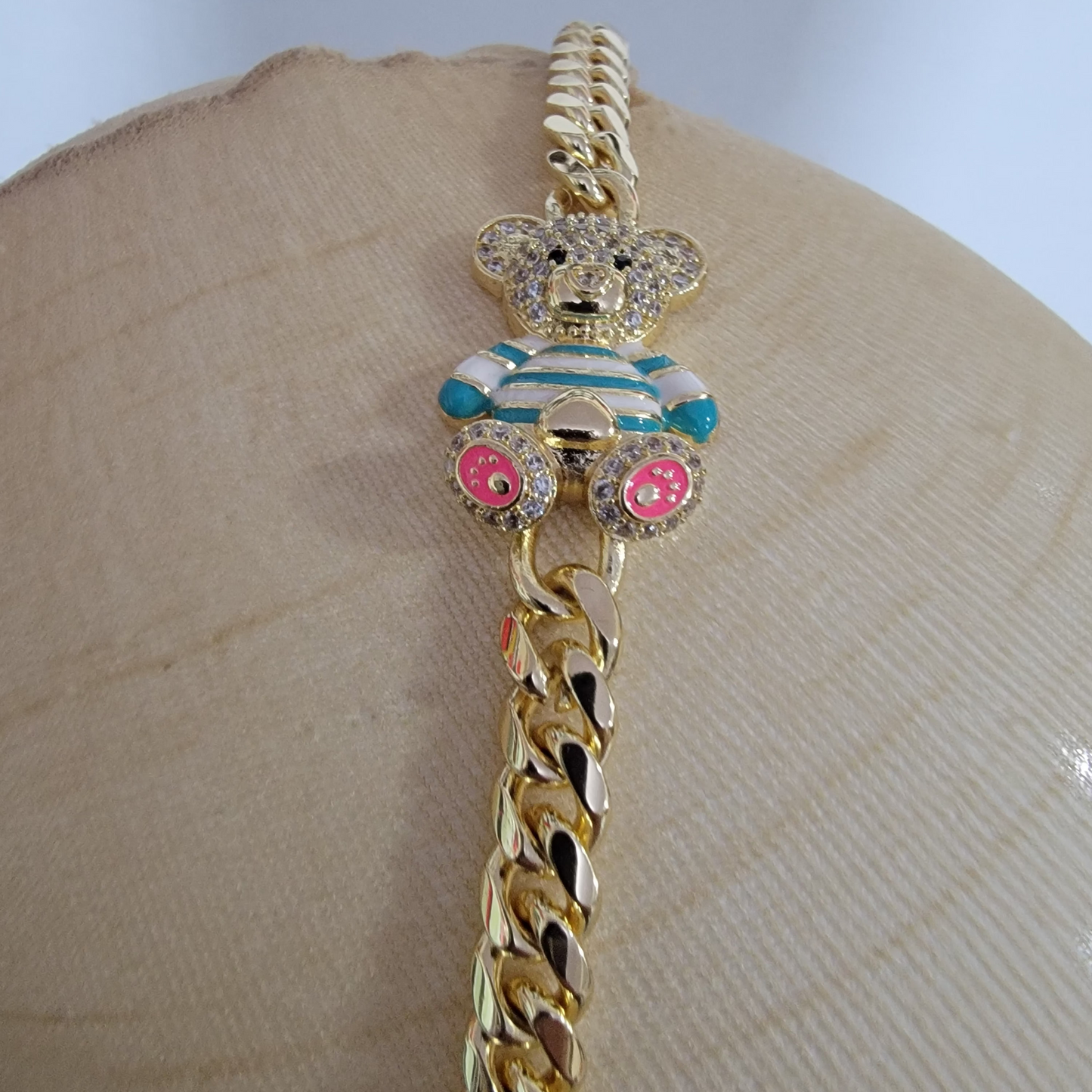 Pulsera Cubana 14k/8mm/8pulgadas