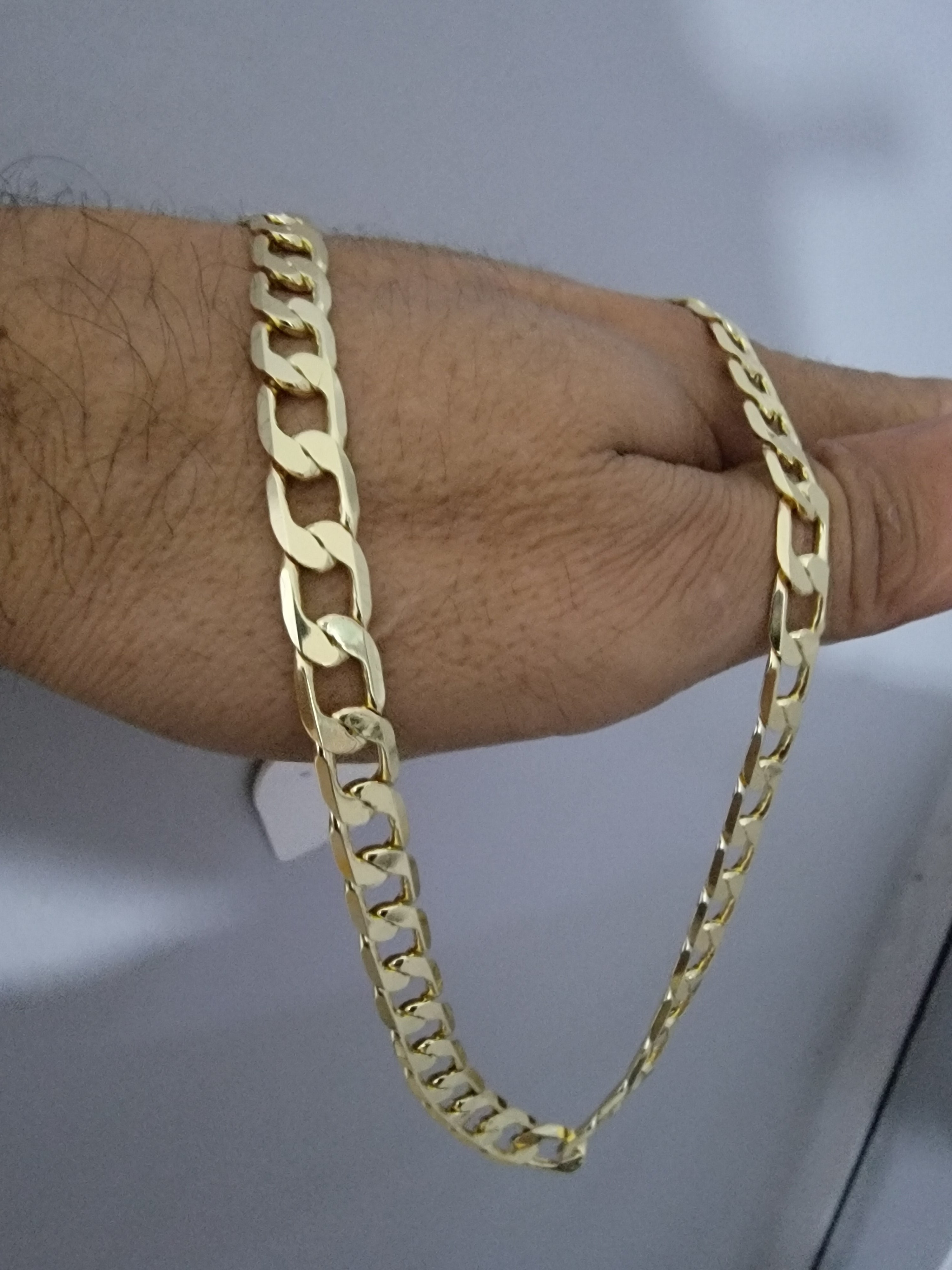 cadena cubana tegido 1x1 corte brillo