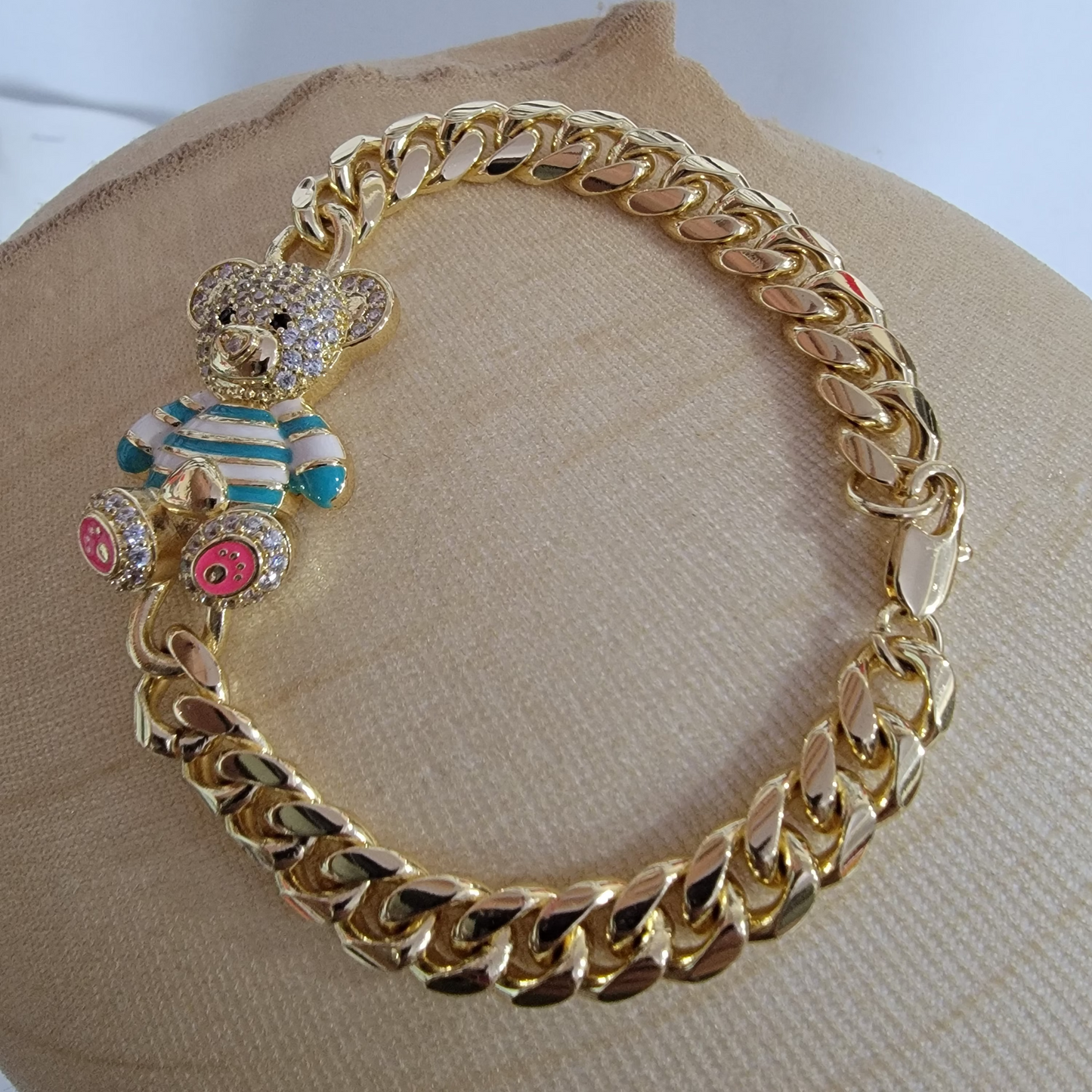 Pulsera Cubana 14k/8mm/8pulgadas