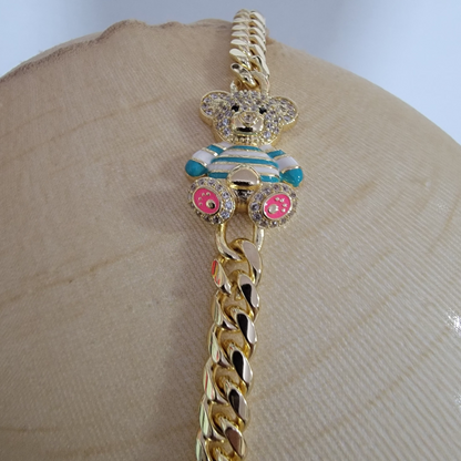 Pulsera Cubana 14k/8mm/8pulgadas