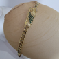 Pulsera Cubana - San Judas 14k/8mm/8pulgadas