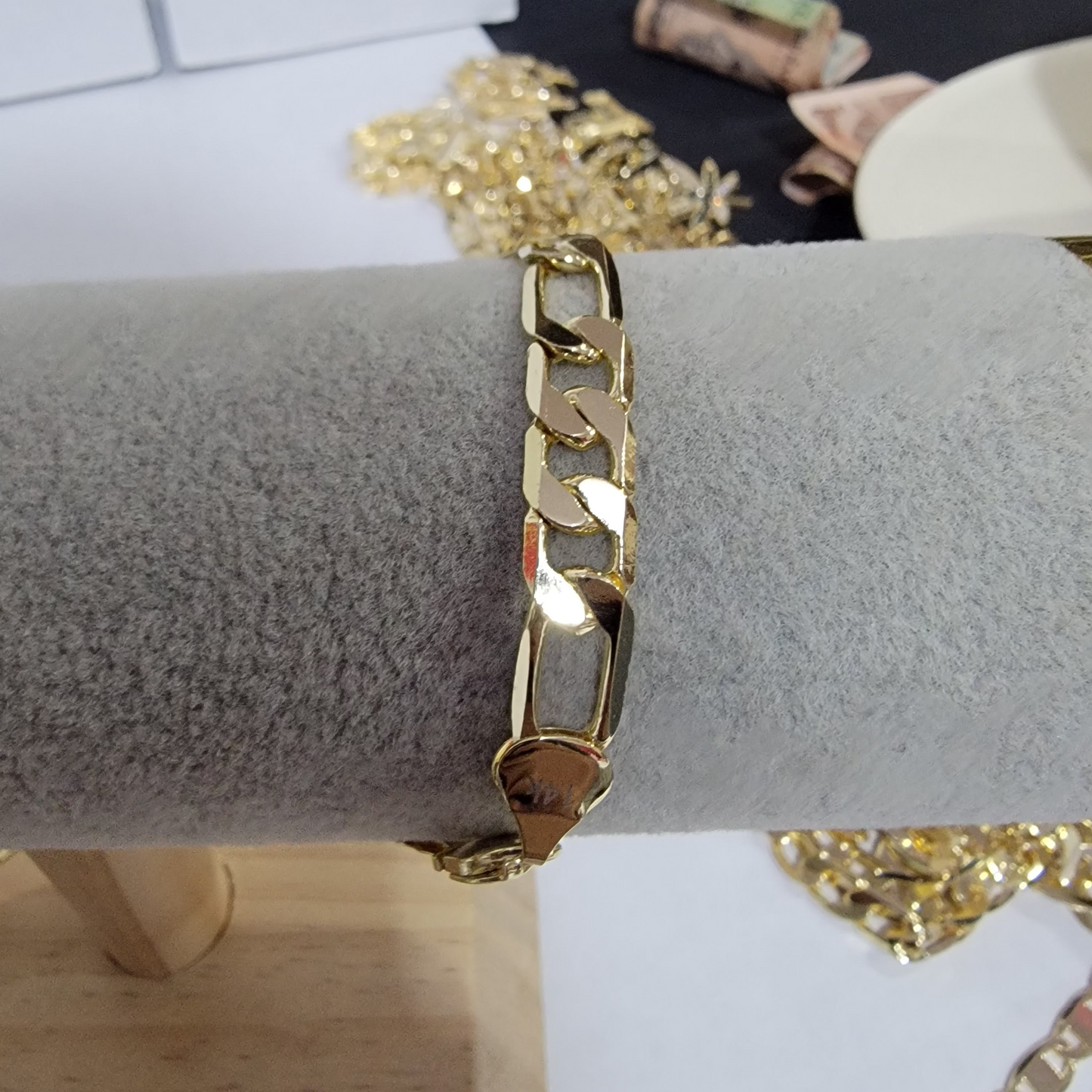 Pulsera 3A1 14k/8mm/9pulgadas