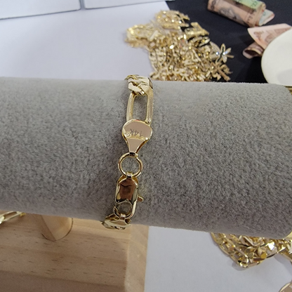 Pulsera 3A1 14k/8mm/9pulgadas