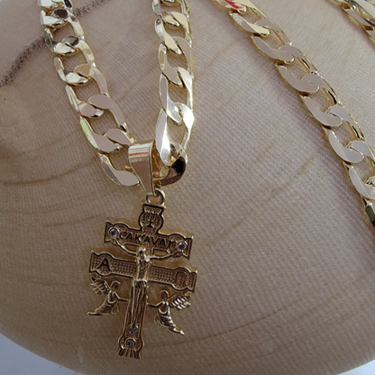 Cadena Caravac 14k/8mm/24 pulgadas