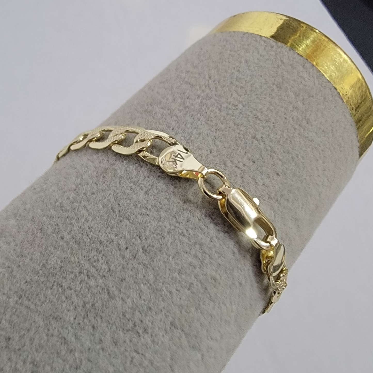 Pulsera Relieve 14k/6mm