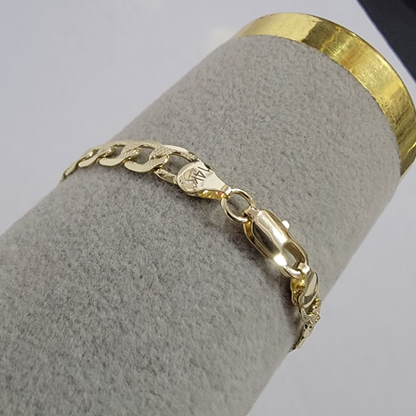 Pulsera Relieve 14k/6mm