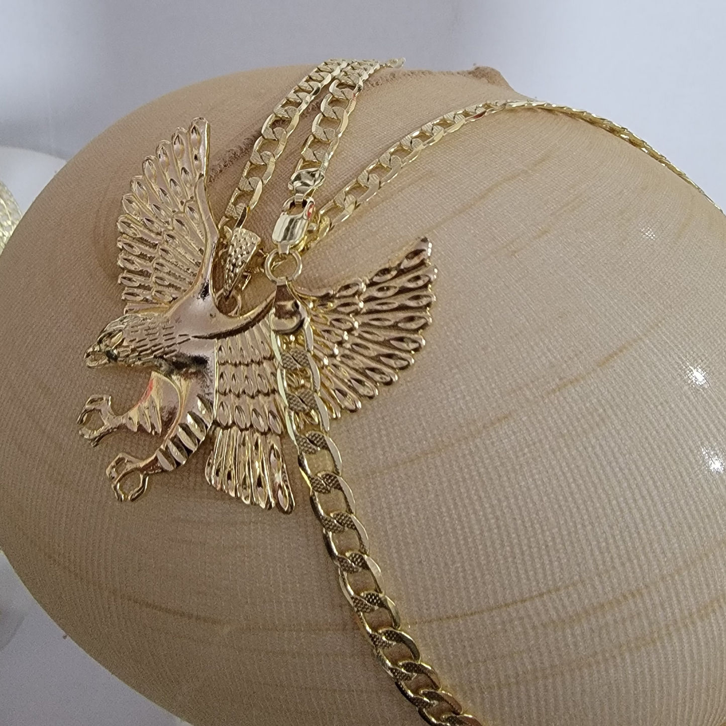 Cadena Plana Aguila 14k/6mm/24 pulgadas
