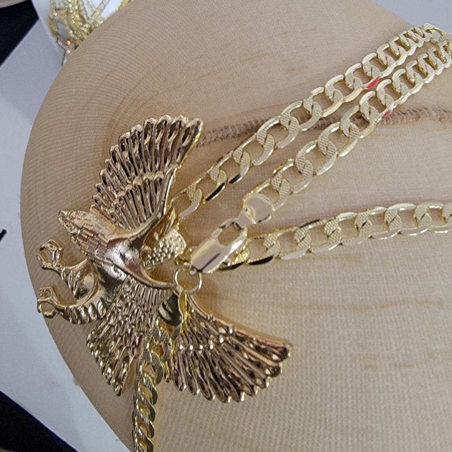 Cadena Plana Aguila 14k/6mm/24 pulgadas