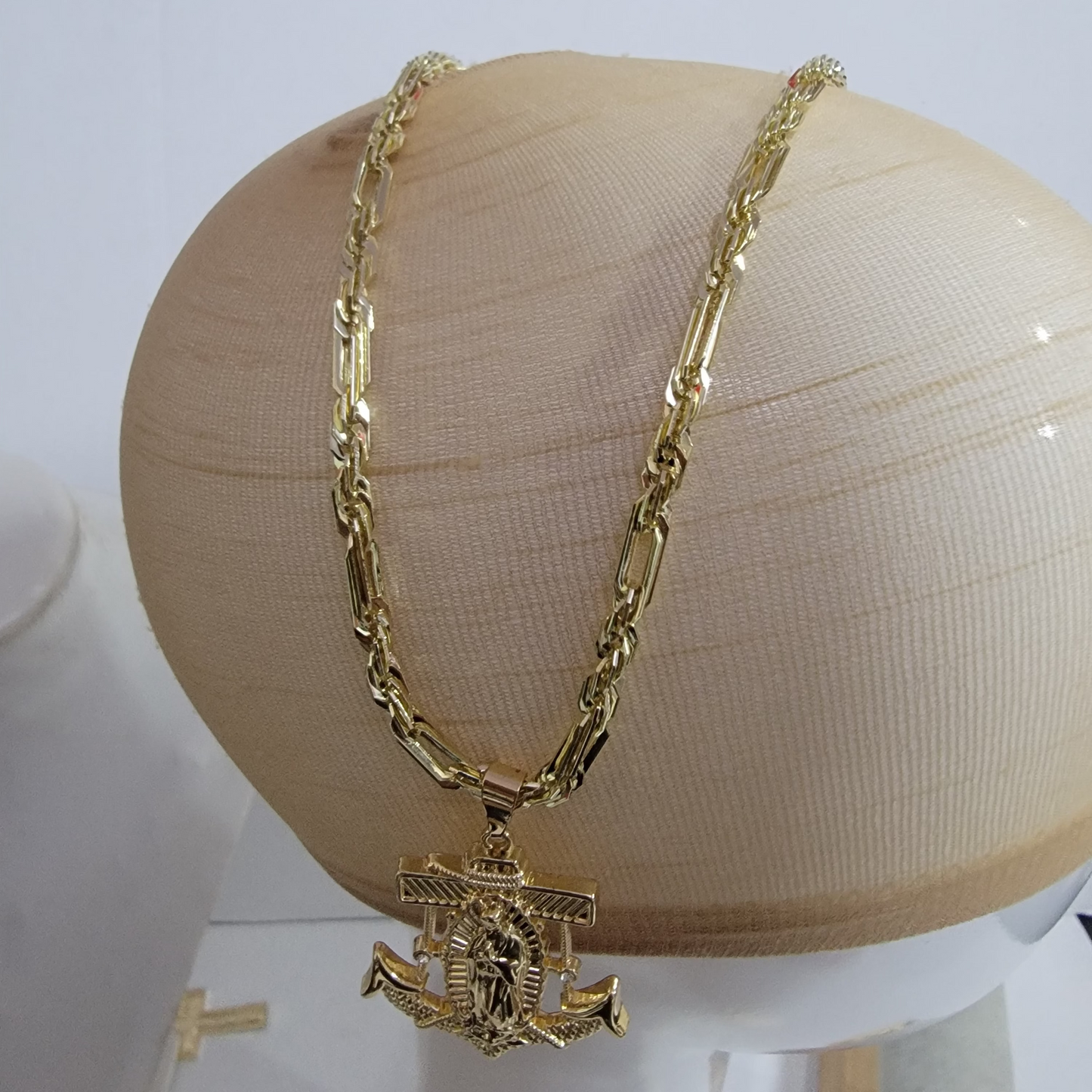 Laso Figaro Virgen 14k/6mm/24 pulgadas