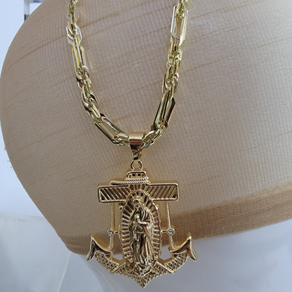 Laso Figaro Virgen 14k/6mm/24 pulgadas