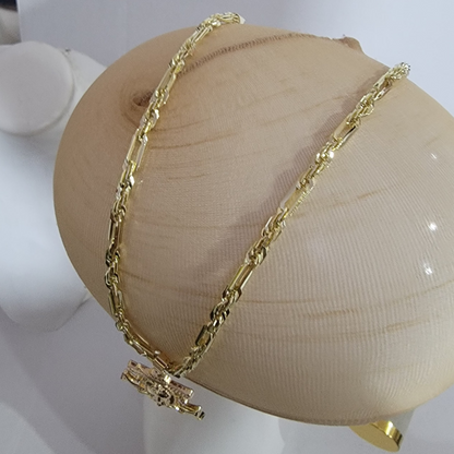 Laso Figaro Virgen 14k/6mm/24 pulgadas