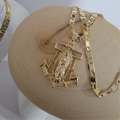 Cadena Planchada Virgen 14k/6mm/24 pulgadas