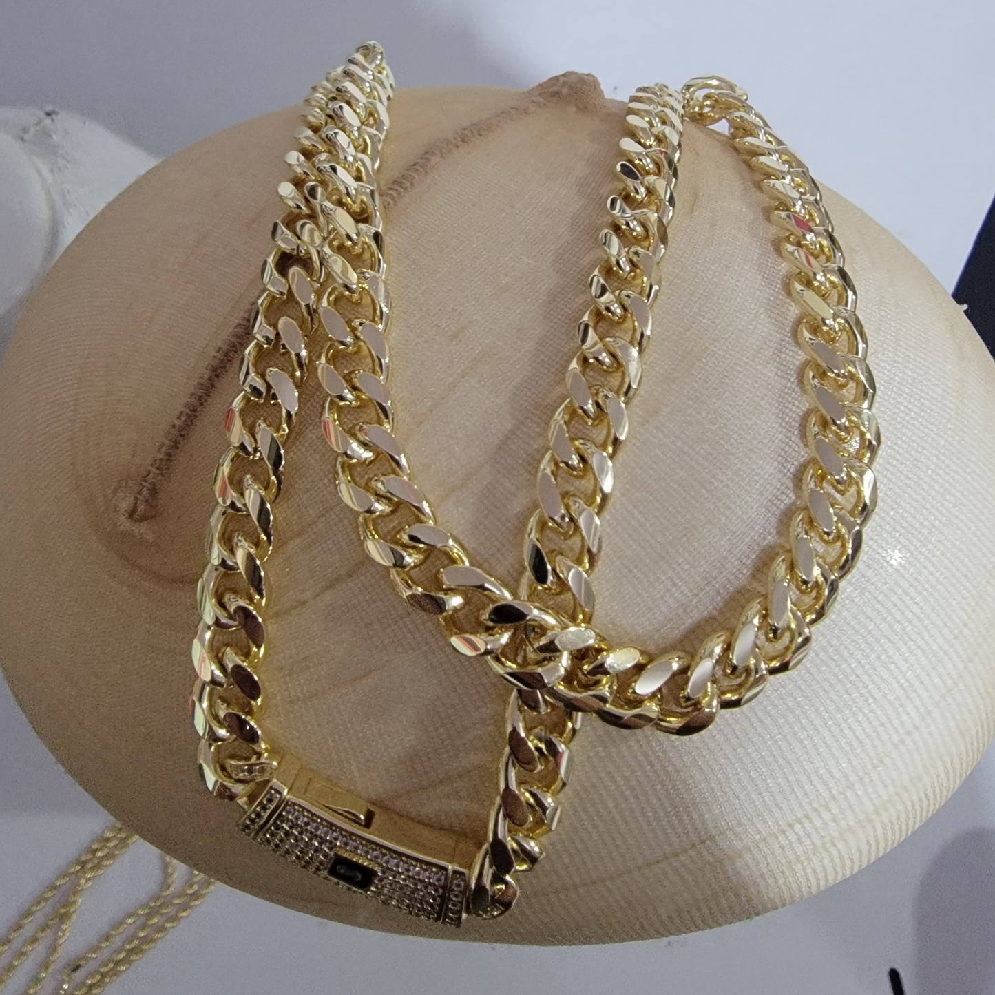 Cadena Cubana Monaco Chain2 14k/10mm/22 pulgadas