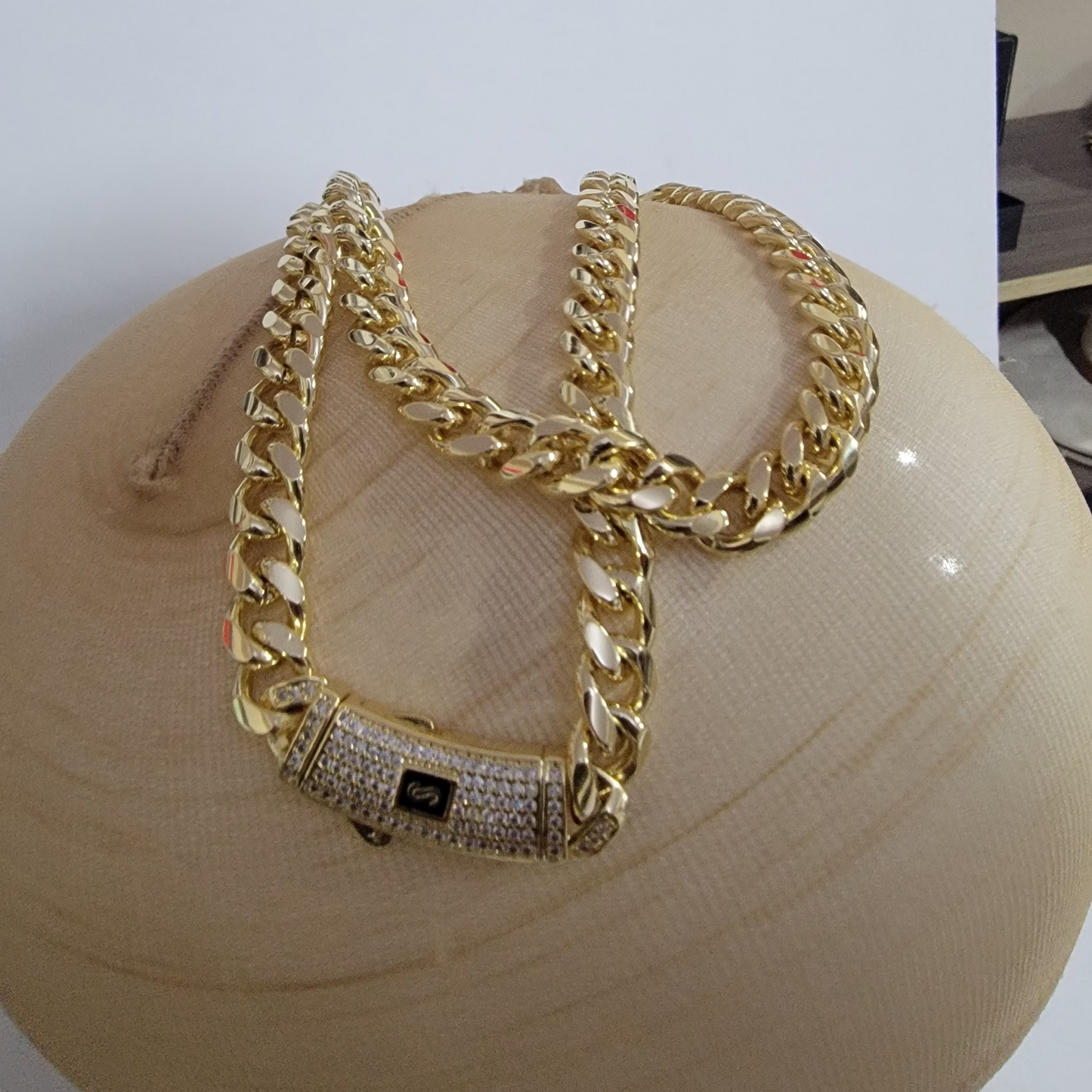 Cadena Cubana Monaco Chain2 14k/10mm/22 pulgadas