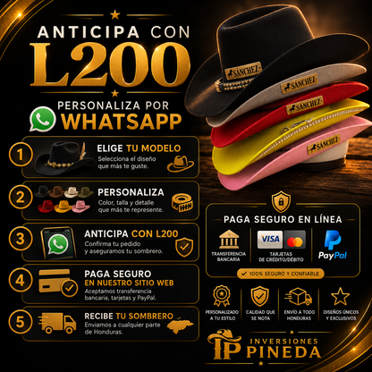 Sombreros Vaqueros Personalizados Premium