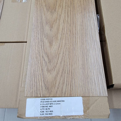 Pisos Vinil Tipo Madera 90x15cm