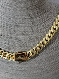Cadena Cubana Mónaco Chain Chapada en Oro 14K – Alta Gama