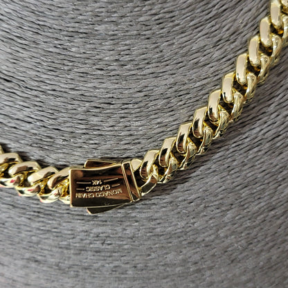 Cadena Cubana Mónaco Chain Chapada en Oro 14K – Alta Gama