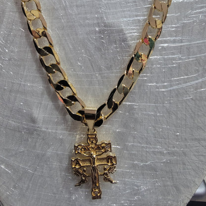 Cadena Cubana Electrochapada en Oro 14K – 8 mm, 24”