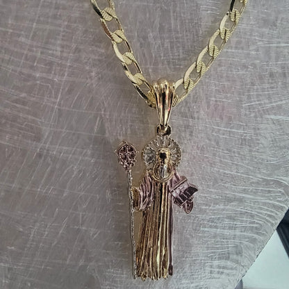 Cadena Cubana Laminada en Oro 14K – 6 mm, 24
