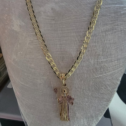 Cadena Cubana Laminada en Oro 14K – 6 mm, 24