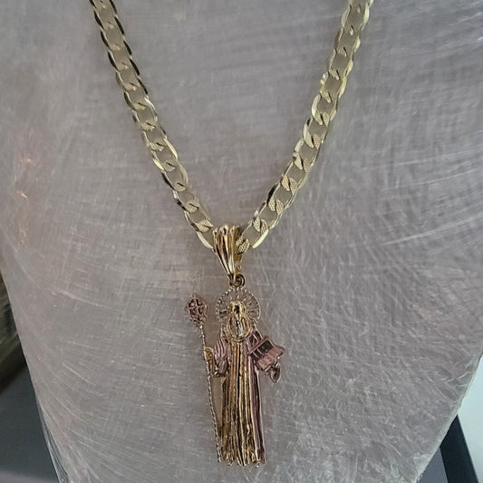 Cadena Cubana Laminada en Oro 14K – 6 mm, 24