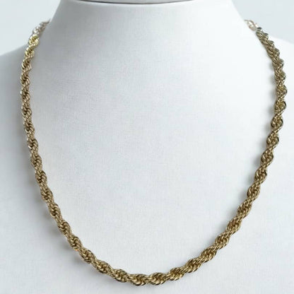 Cadena Torsal Lazo Chapada en Oro 14K – 5 mm, 24