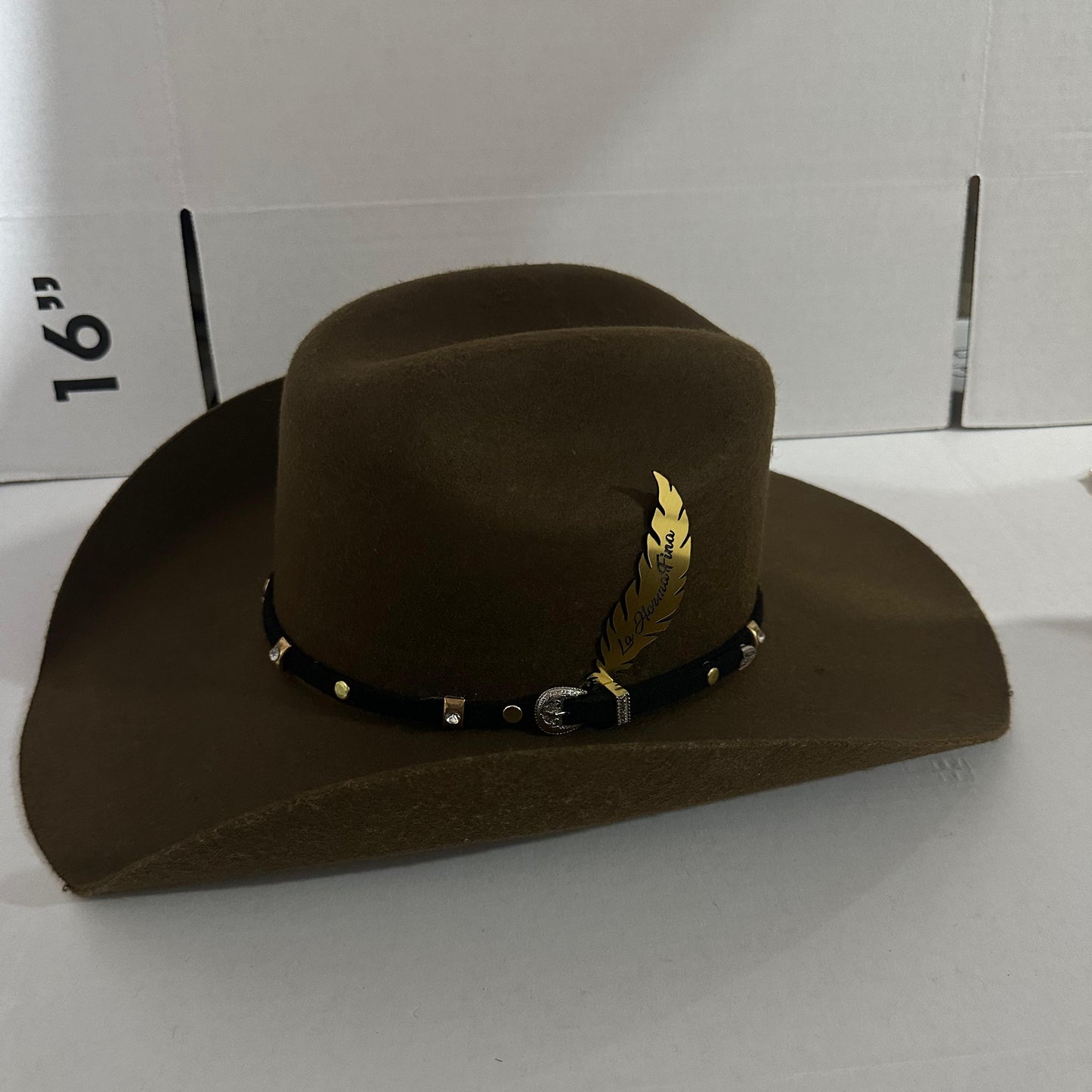 Sombrero pelo de ovejo / Estilo Marlboro.