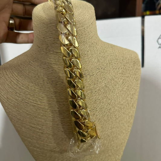 Pulsera Cierre Lujo 16mm/14K/9 pulgadas