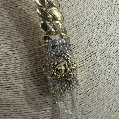 Pulsera Versace 14K/15mm/9 pulgadas