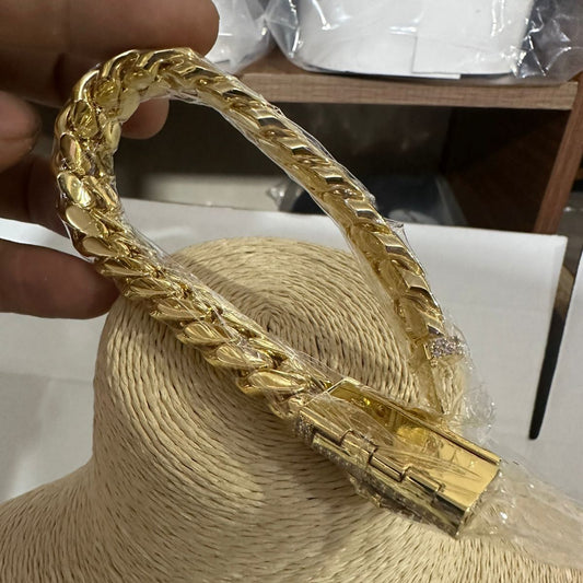 Pulsera Versace 14K/15mm/9 pulgadas
