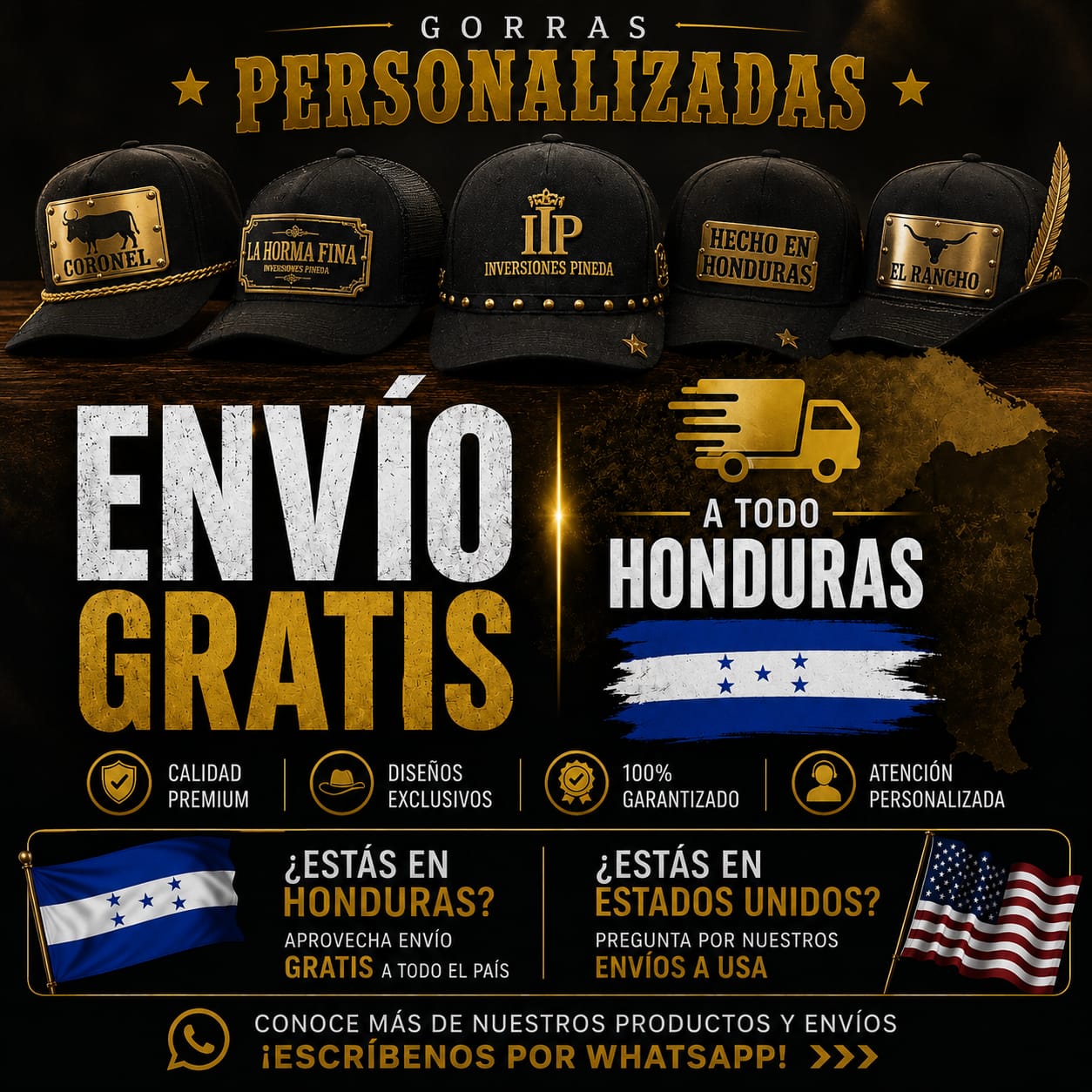 Gorras Personalizadas Premium
