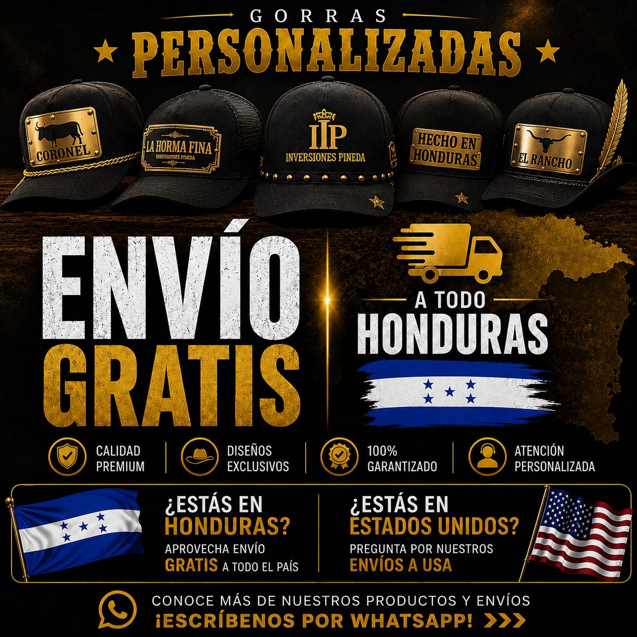 Gorras Personalizadas Premium