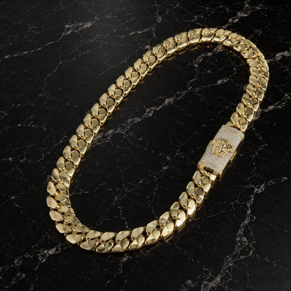 Cadena Versace broche de diamantes alta gama