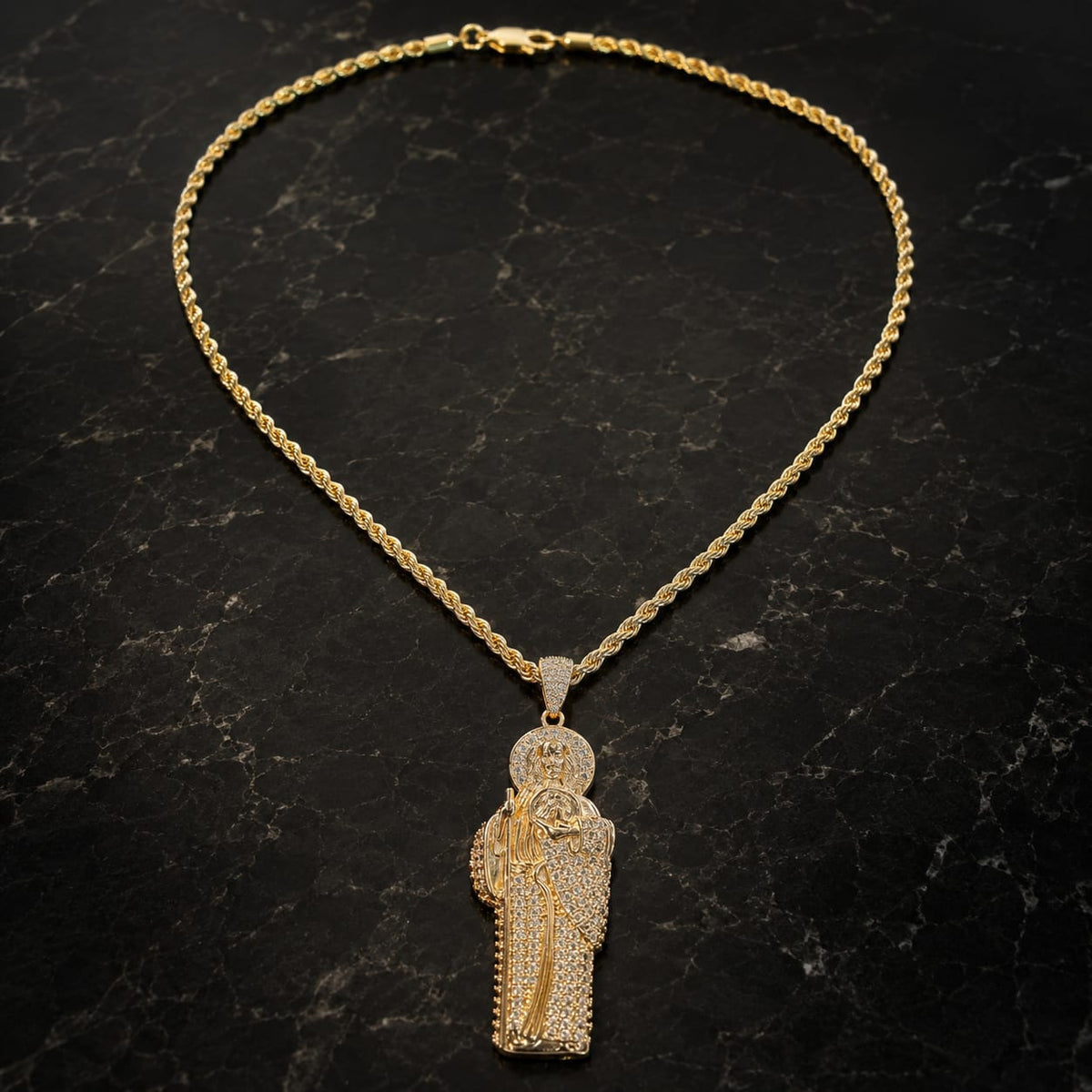 Cadena Cordon 6MM Medalla De San Judas