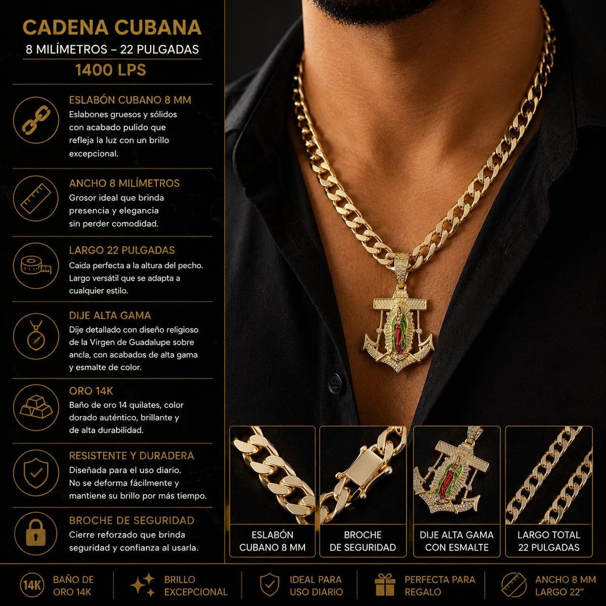 Cadena Cubana-Virgen de Guadalupe