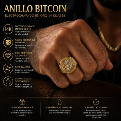 Anillo Bitcoin De Lujo