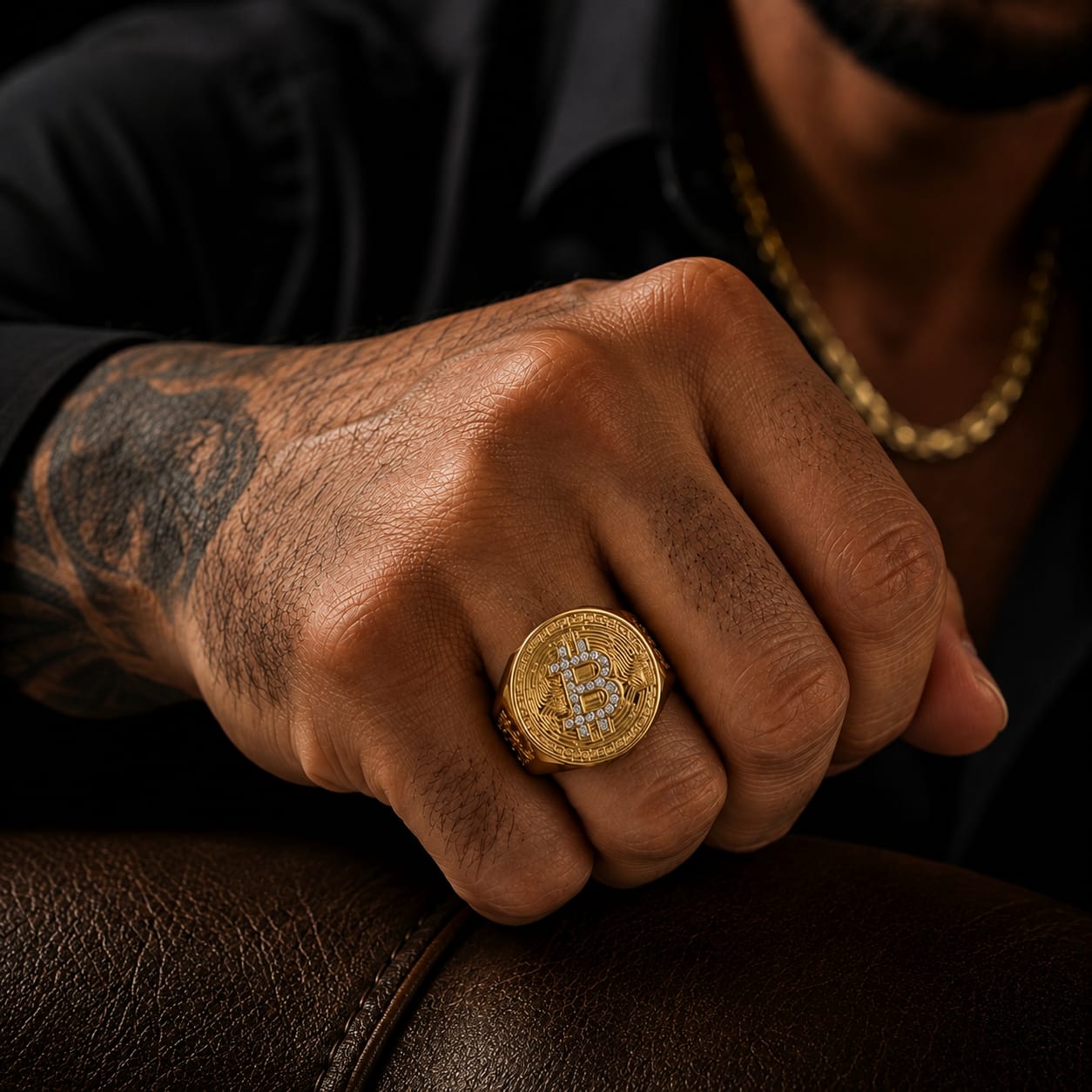 Anillo Bitcoin De Lujo