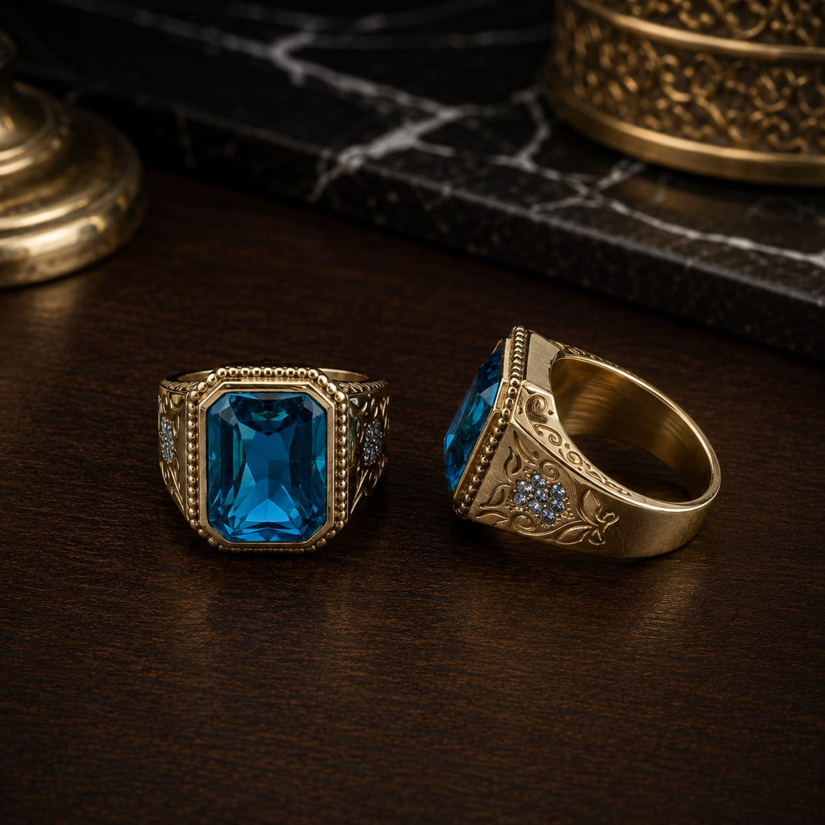 Anillo Diamante De Lujo
