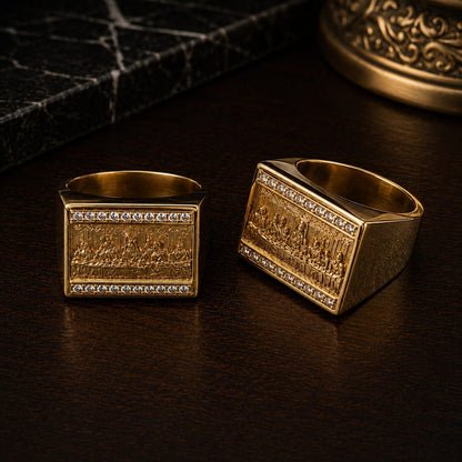 Anillo Santa Cena De Lujo