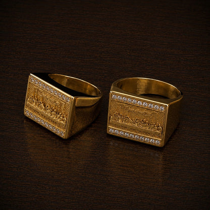 Anillo Santa Cena De Lujo
