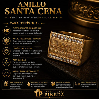 Anillo Santa Cena De Lujo