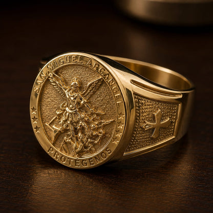 Anillo San Miguel Arcángel De Lujo