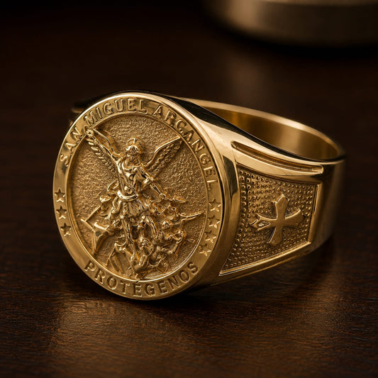 Anillo San Miguel Arcángel De Lujo