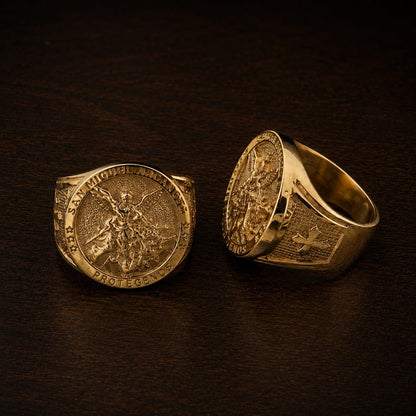 Anillo San Miguel Arcángel De Lujo