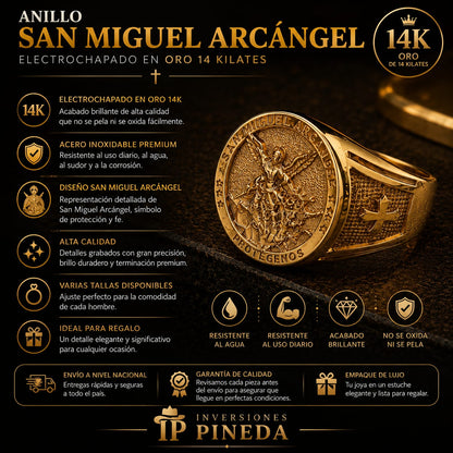 Anillo San Miguel Arcángel De Lujo