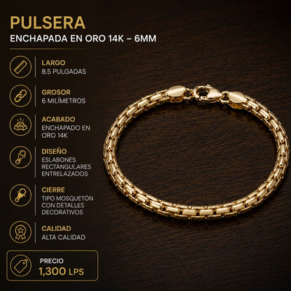 Pulsera De Lujo 6MM