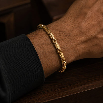 Pulsera Tipo Brazalete Con Dije De Lujo