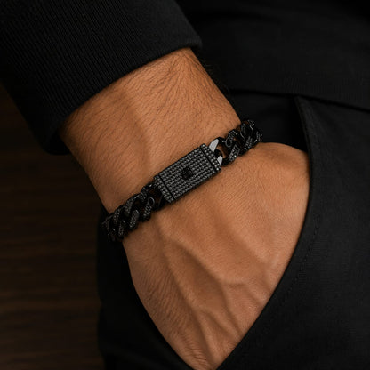 Pulsera Mónaco Black De Lujo