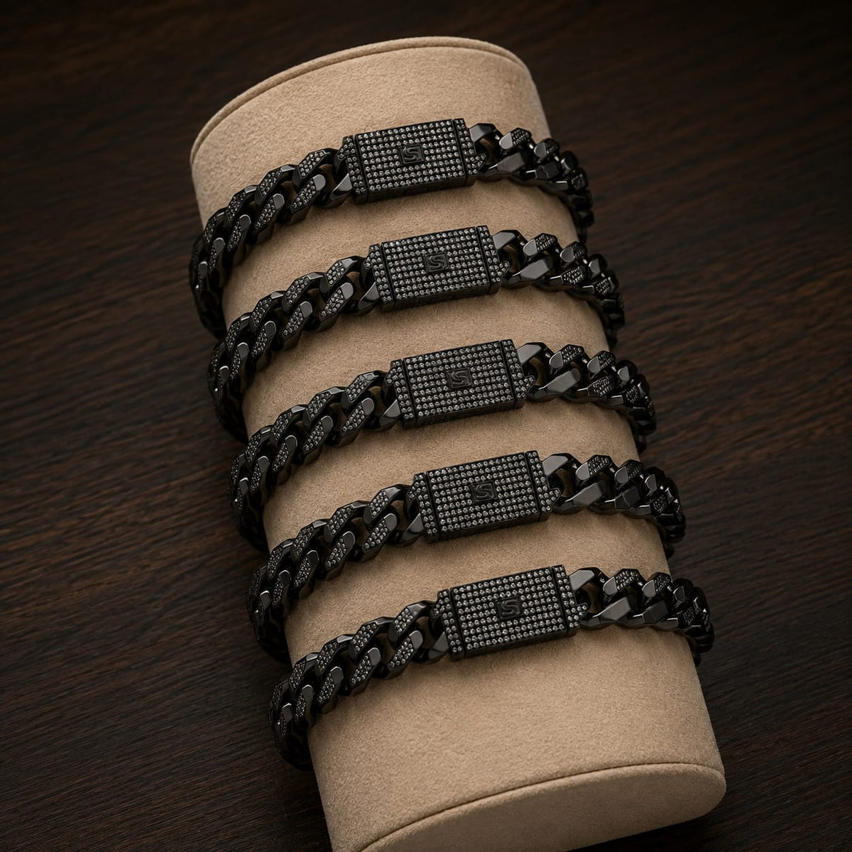 Pulsera Mónaco Black De Lujo